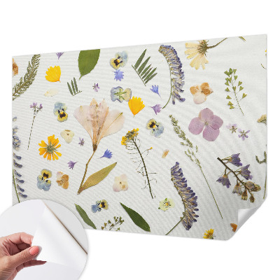Fotobehang tienerkamer met lentebloemen als motief