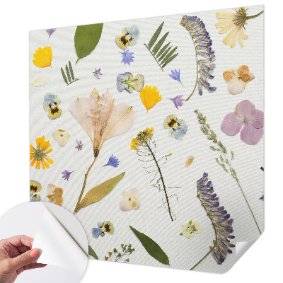 Fotobehang tienerkamer met lentebloemen als motief