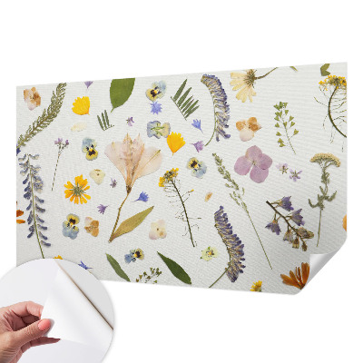 Fotobehang tienerkamer met lentebloemen als motief