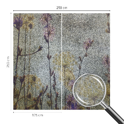 Fotobehang babykamer met een ontwerp van wilde bloemen