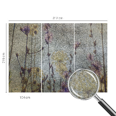 Fotobehang babykamer Wilde bloemen