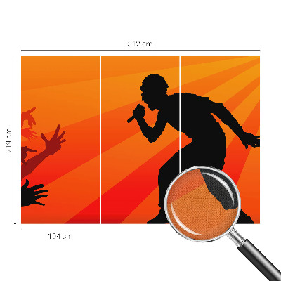 Foto behang voor de keuken Ritmische scène