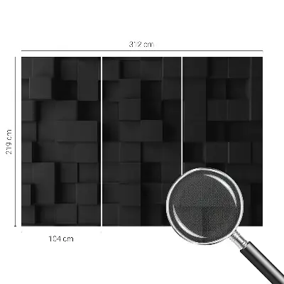 Zelfklevend fotobehang met driedimensionale kubussen