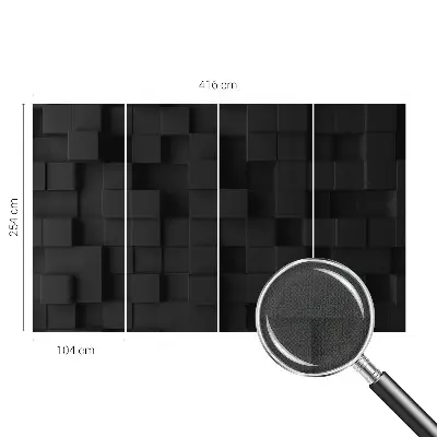 Zelfklevend fotobehang met driedimensionale kubussen