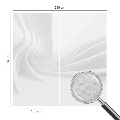 Zelfklevend fotobehang op maat met een patroon van golvende lijnen