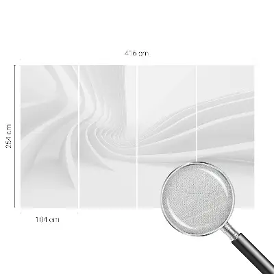 Zelfklevend fotobehang op maat met een patroon van golvende lijnen
