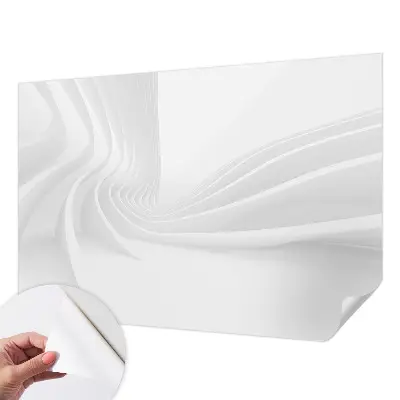 Zelfklevend fotobehang op maat met een patroon van golvende lijnen