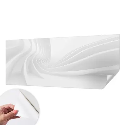 Zelfklevend fotobehang op maat met een patroon van golvende lijnen
