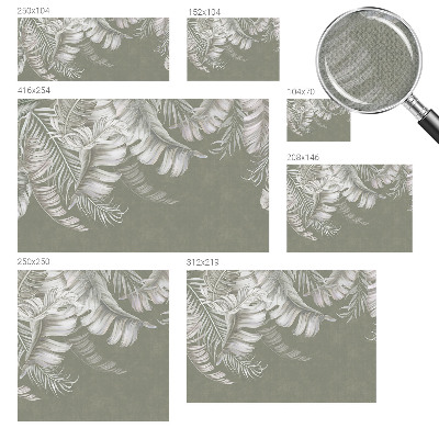 3D fotobehang Tere bladeren