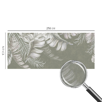 3D fotobehang met tere bladeren