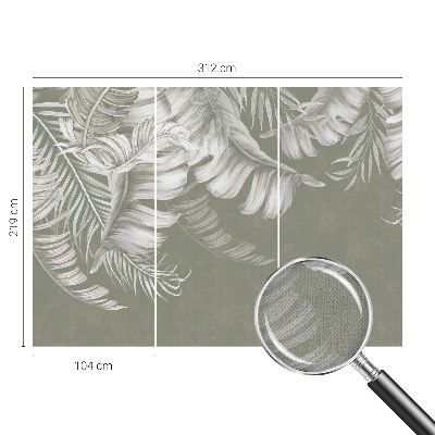 3D fotobehang Tere bladeren