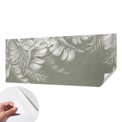 3D fotobehang met tere bladeren