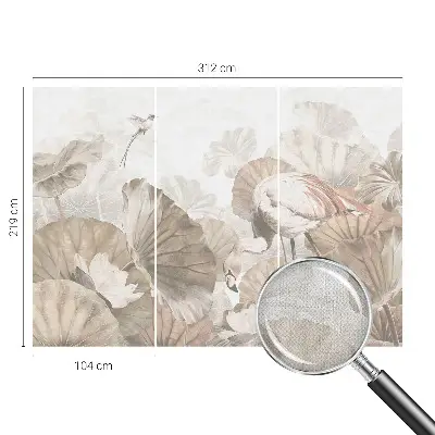 Fotobehang kinderkamer met een elegant natuurmotief