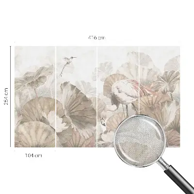 Fotobehang kinderkamer met een elegant natuurmotief