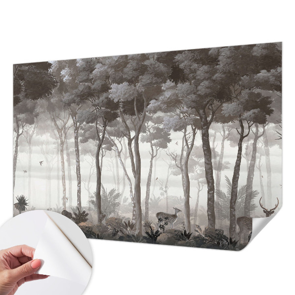 Foto behang voor de kinderkamer Bosmagie