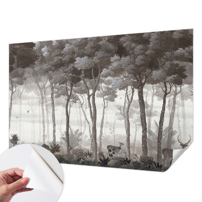 Foto behang voor de kinderkamer Bosmagie