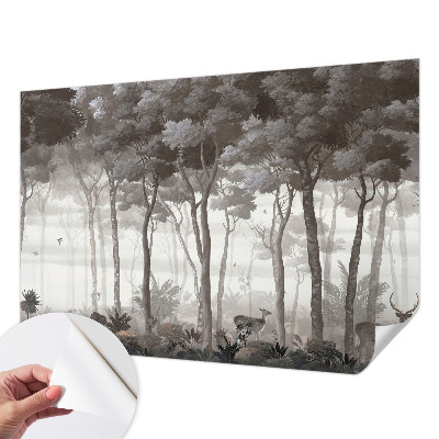 Foto behang voor de kinderkamer Bosmagie