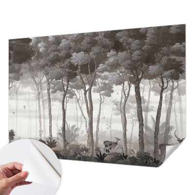 Foto behang voor de kinderkamer Bosmagie