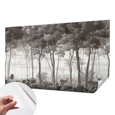 Foto behang voor de kinderkamer Bosmagie