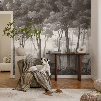 Foto behang voor de kinderkamer met het motief 'Bosmagie'
