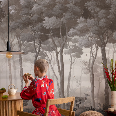 Foto behang voor de kinderkamer Bosmagie