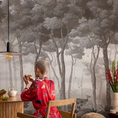 Foto behang voor de kinderkamer met het motief 'Bosmagie'