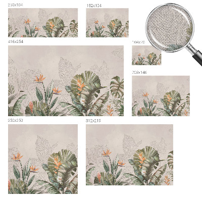 Fotobehang voor kinderkamer Tropische bloemen