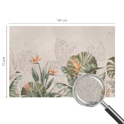 Fotobehang voor kinderkamer Tropische bloemen