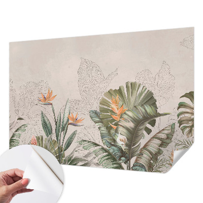 Fotobehang voor kinderkamer Tropische bloemen