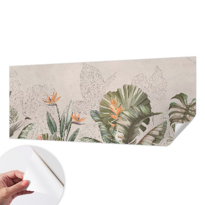 Fotobehang voor kinderkamer Tropische bloemen