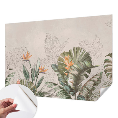 Fotobehang voor kinderkamer Tropische bloemen