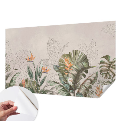 Fotobehang voor kinderkamer Tropische bloemen