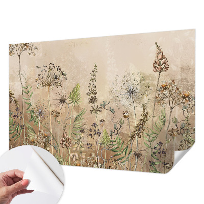 Fotobehang tienerkamer Rustieke bloemen