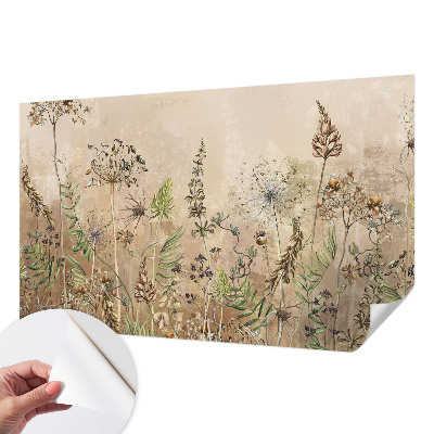 Fotobehang tienerkamer Rustieke bloemen