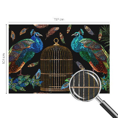 3D fotobehang afbeelding van een pauw