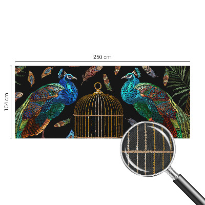 3D fotobehang afbeelding van een pauw