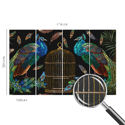 3D fotobehang afbeelding van een pauw