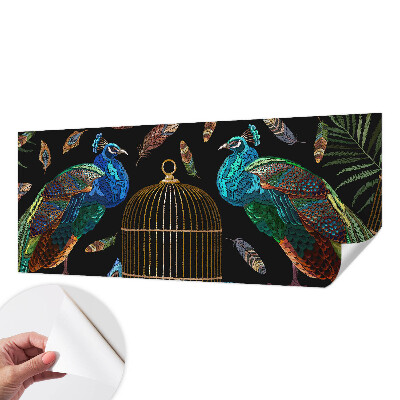 3D fotobehang afbeelding van een pauw