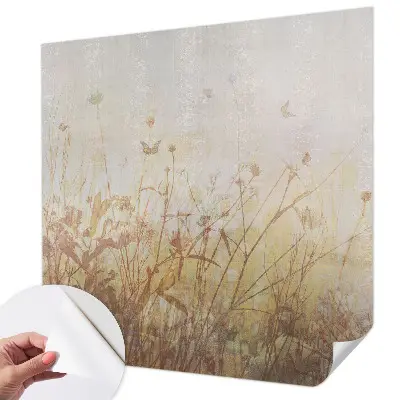 Foto behang voor de kinderkamer met een harmonieus weideontwerp