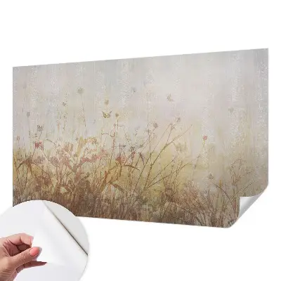 Foto behang voor de kinderkamer met een harmonieus weideontwerp