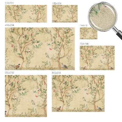 Zelfklevende behangsticker Bloemaccenten