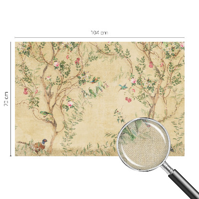 Zelfklevende behangsticker Bloemaccenten