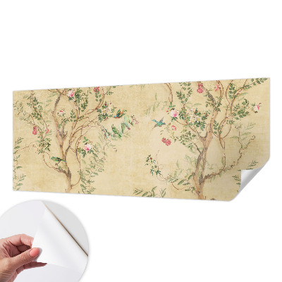 Zelfklevende behangsticker Bloemaccenten