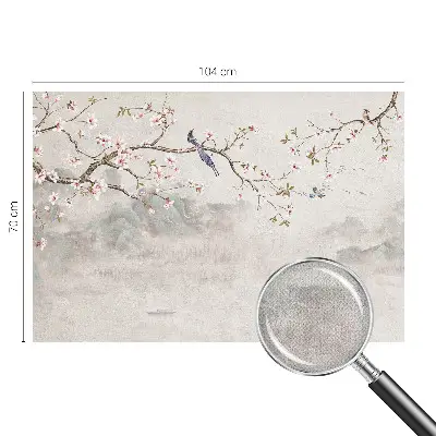 Foto behang voor de kinderkamer met een oosters landschap