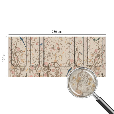 Fotobehang kinderkamer Vogels en bloemen