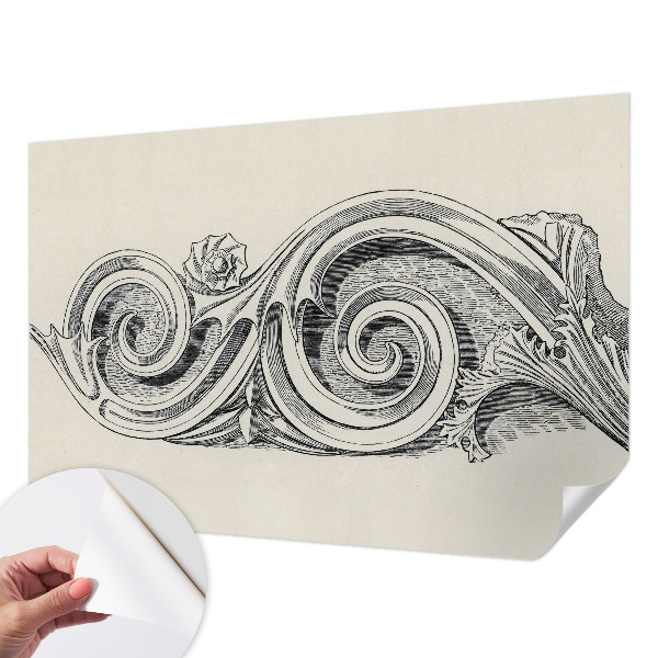 Fotobehang zelfklevend Plantenornament