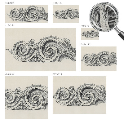 Fotobehang zelfklevend Plantenornament