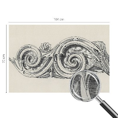 Fotobehang zelfklevend Plantenornament