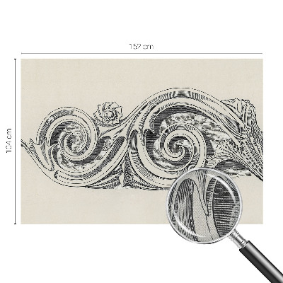 Fotobehang zelfklevend Plantenornament