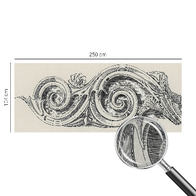 Fotobehang zelfklevend Plantenornament